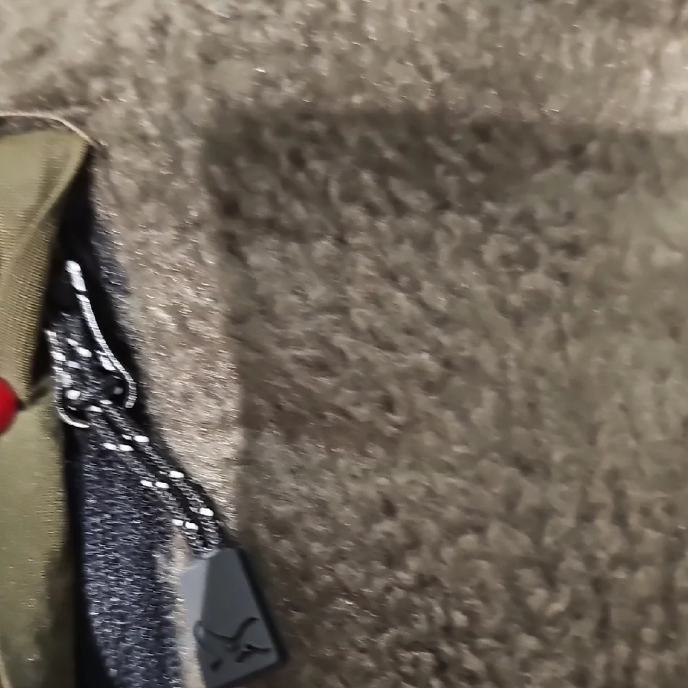 Eddie Bauer Olive and Black Quilted Jacket